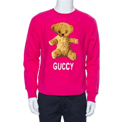 Gucci Teddy Bear Graphic Print Sweatshirt 